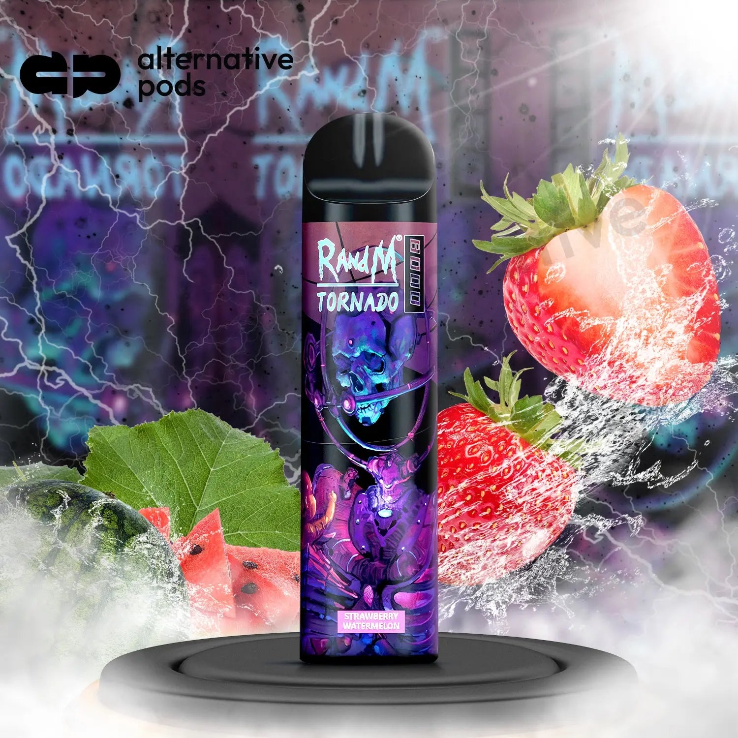 R&M Tornado 8000 puffs Disposable Vape - Strawberry Watermelon 