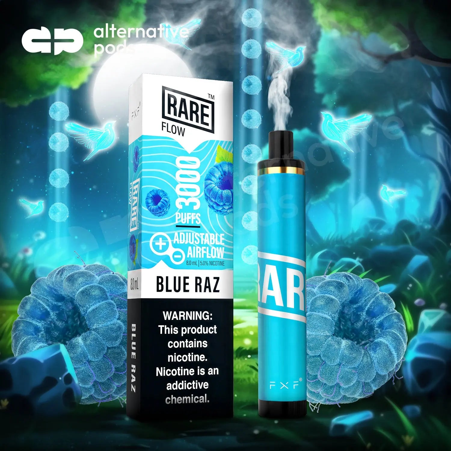 Rare Flow Disposable Vape - Blue Razz 