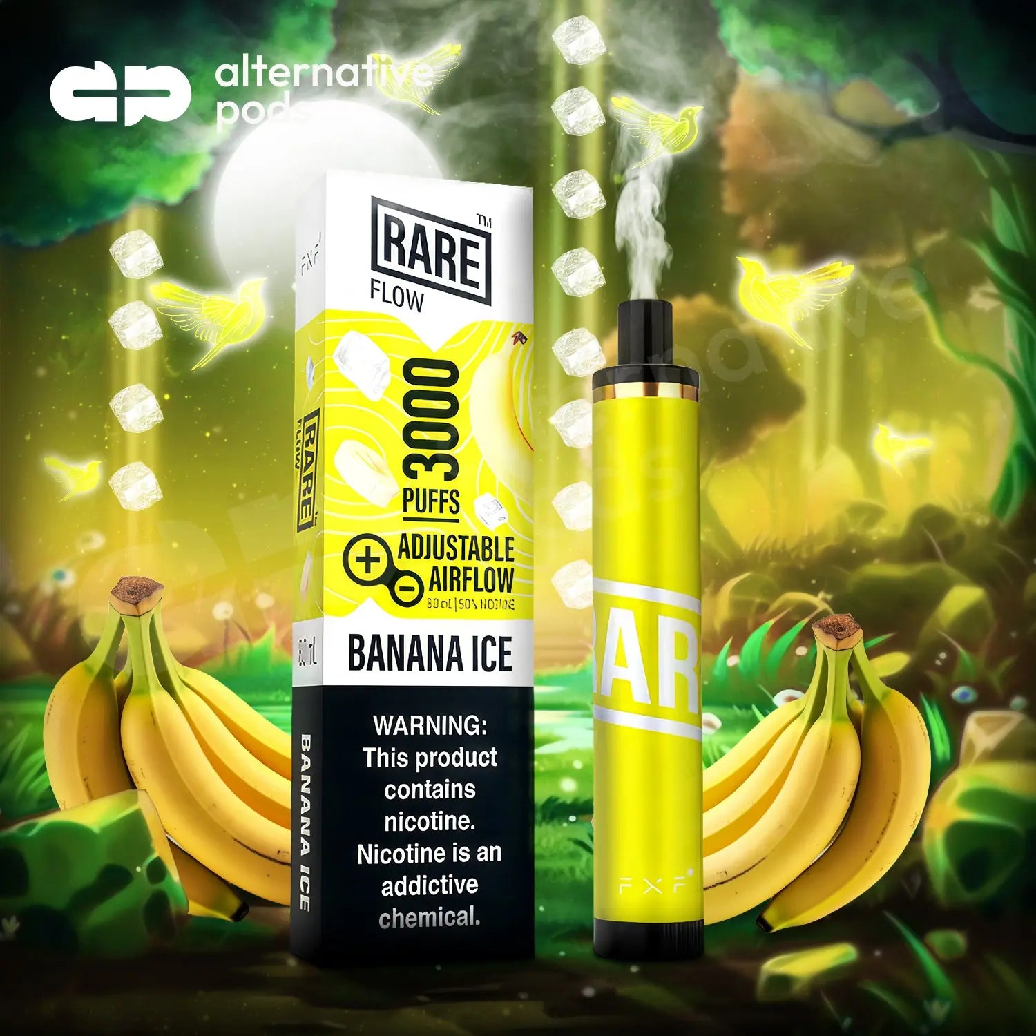 Rare Flow Disposable Vape - Banana Ice 