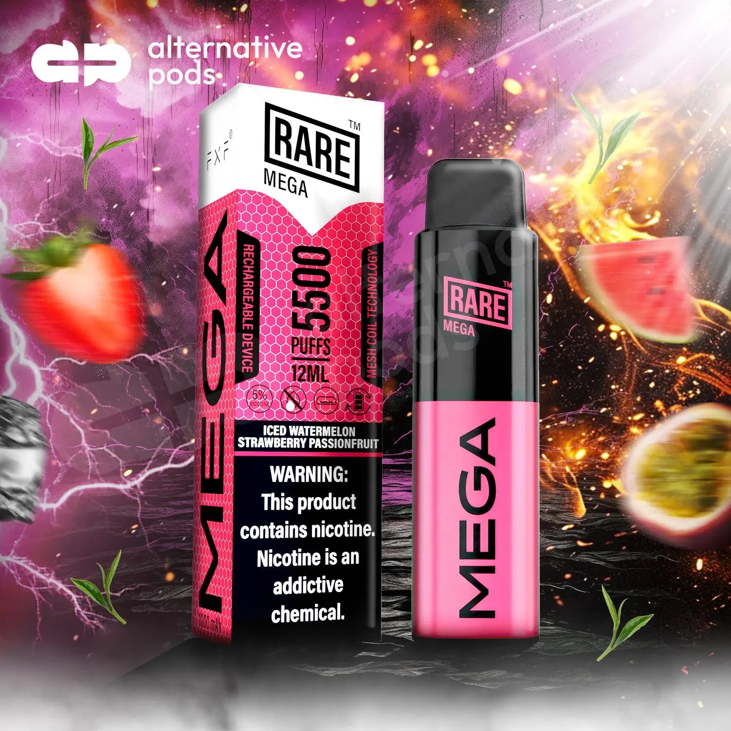 Rare Mega 5500 Puffs Disposable Vape - Alternative pods | Online Vape & Smoke Shop