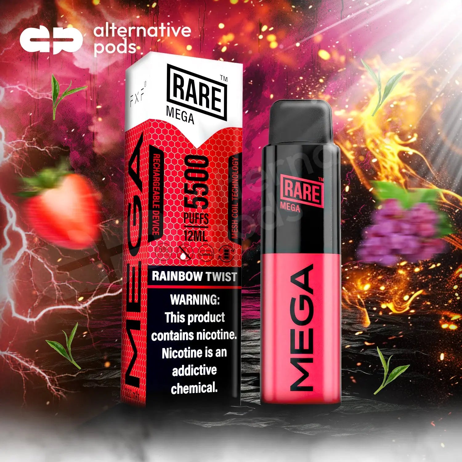 Rare Mega 5500 Puffs Disposable Vape - Alternative pods | Online Vape & Smoke Shop