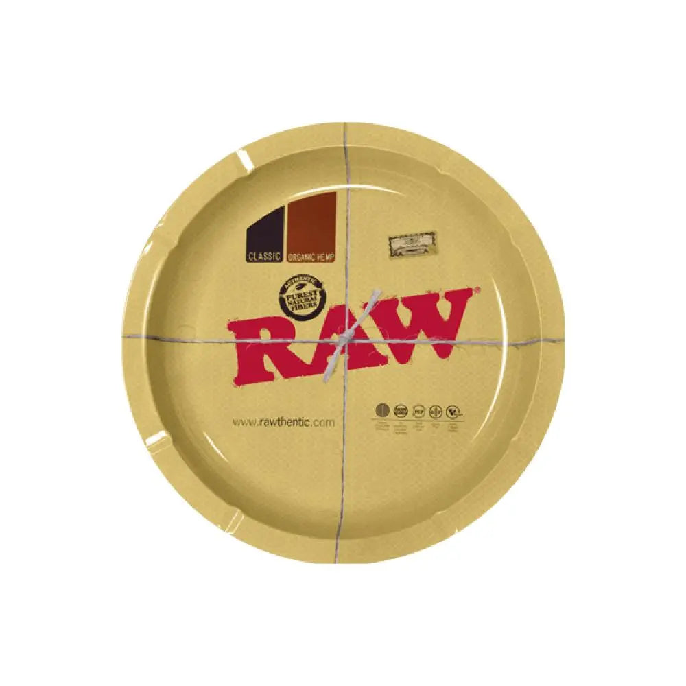 Raw Round Metal Rolling Tray - Alternative pods | Online Vape & Smoke Shop