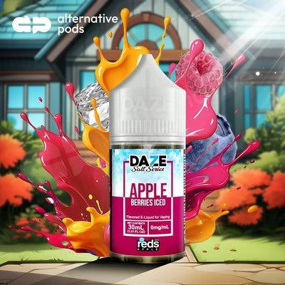 Reds Apple Salt Series Iced Tobacco Free Nicotine Salt E-Liquid By 7 Daze 30ML 7 Daze - Apple Berries Iced 