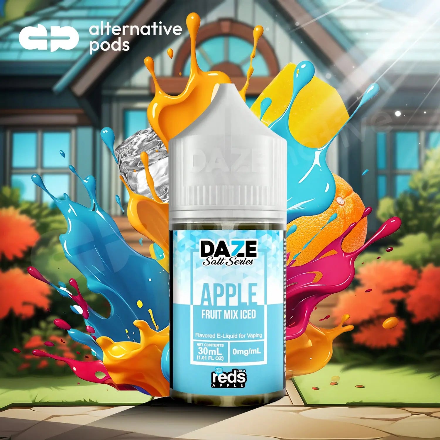 Reds Apple Salt Series Iced Tobacco Free Nicotine Salt E-Liquid By 7 Daze 30ML 7 Daze - Apple Fruit Mix Iced 