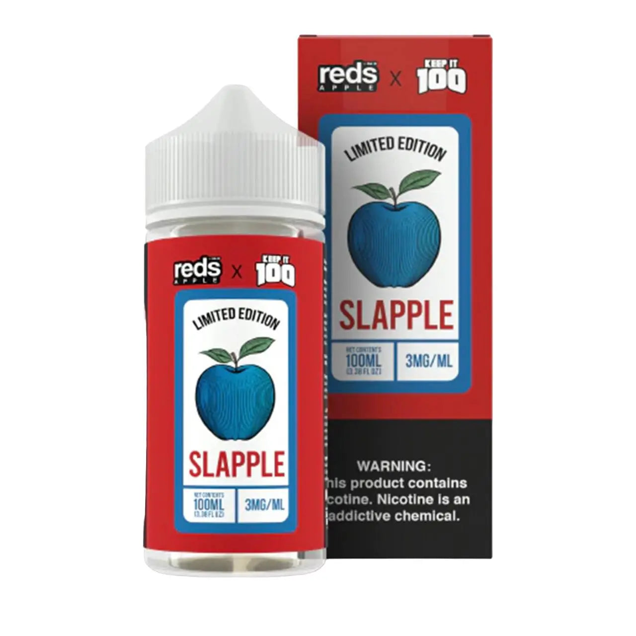 Reds Apple x Keep It 100 Limited Edition Nicotine E-Liquid By 7 Daze 100ML - Alternative pods | Online Vape & Smoke Shop