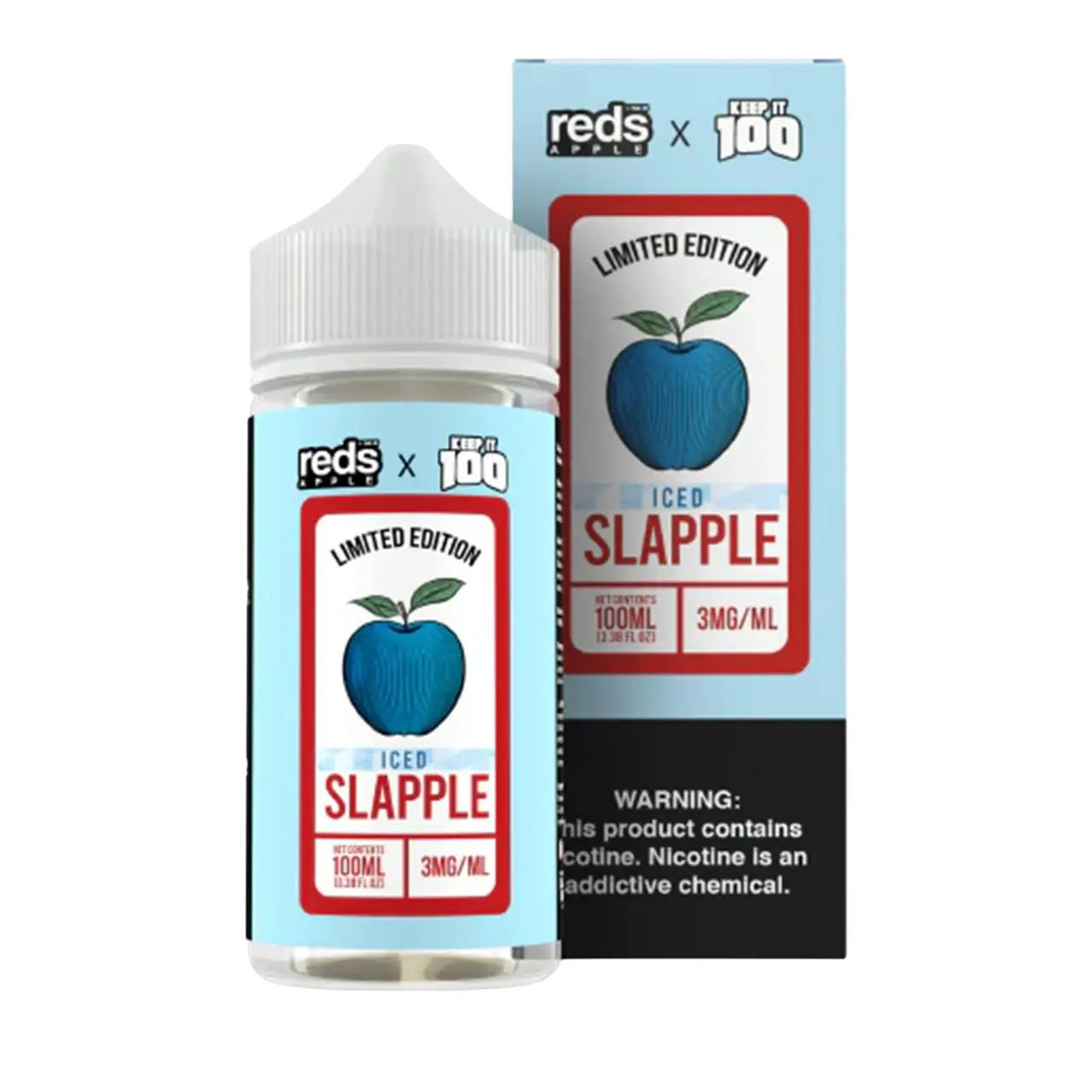 Reds Apple x Keep It 100 Limited Edition Nicotine E-Liquid By 7 Daze 100ML - Alternative pods | Online Vape & Smoke Shop