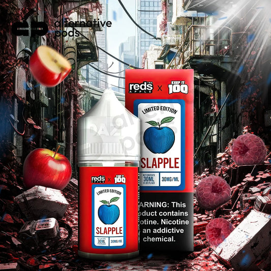 Reds Apple x Keep It 100 Limited Edition Nicotine Salt E-Liquid By 7 Daze 30ML - Alternative pods | Online Vape & Smoke Shop