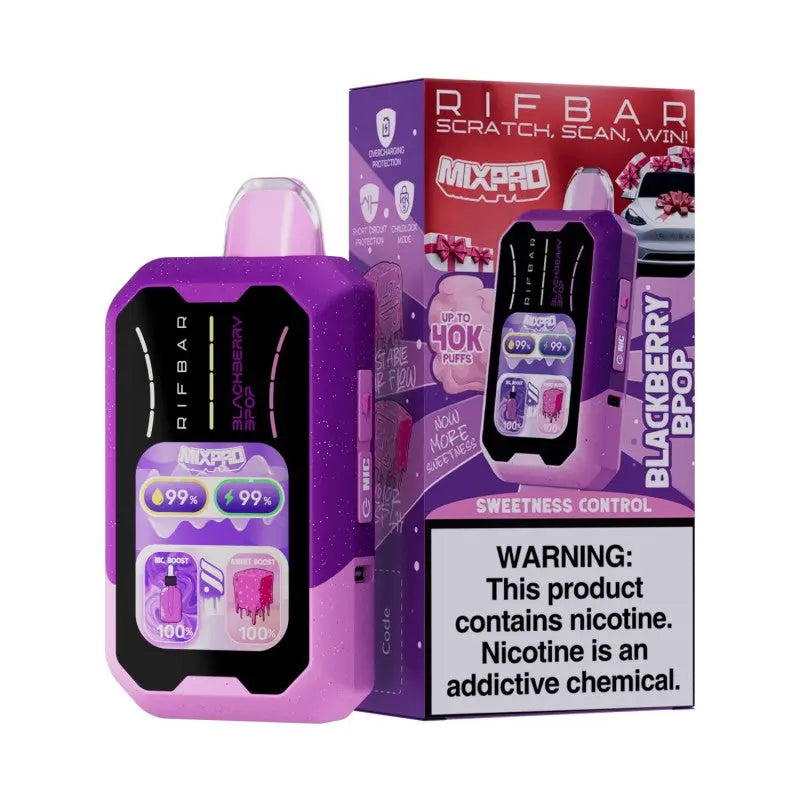 RifBar MixPro 40K Disposable - Blackberry BPop 