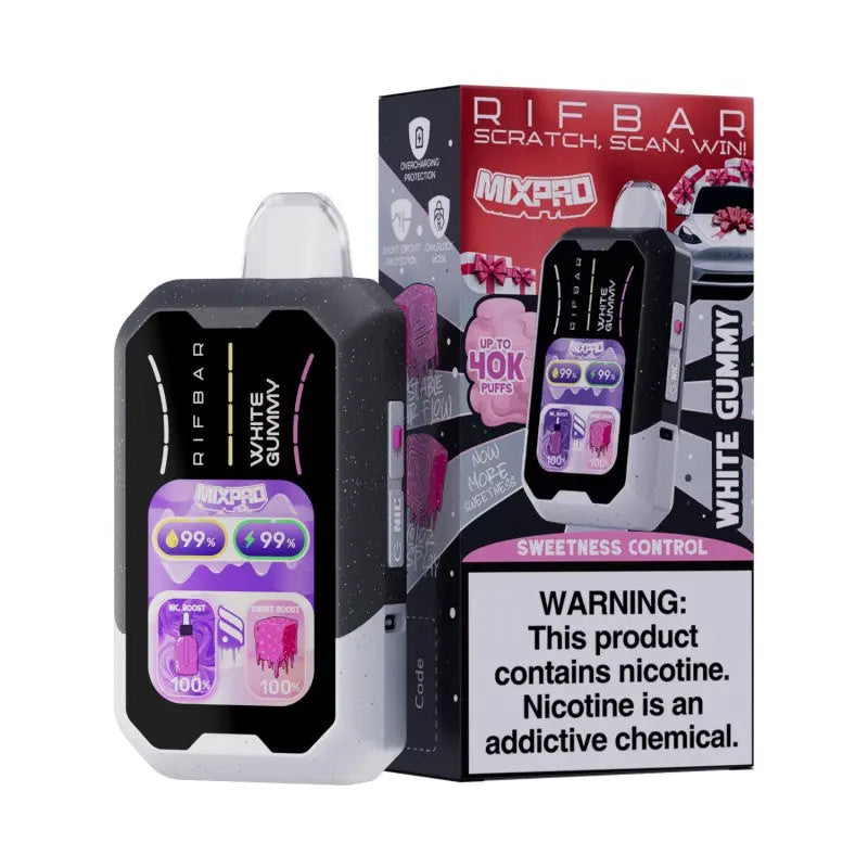 RifBar MixPro 40K Disposable - White Gummy 