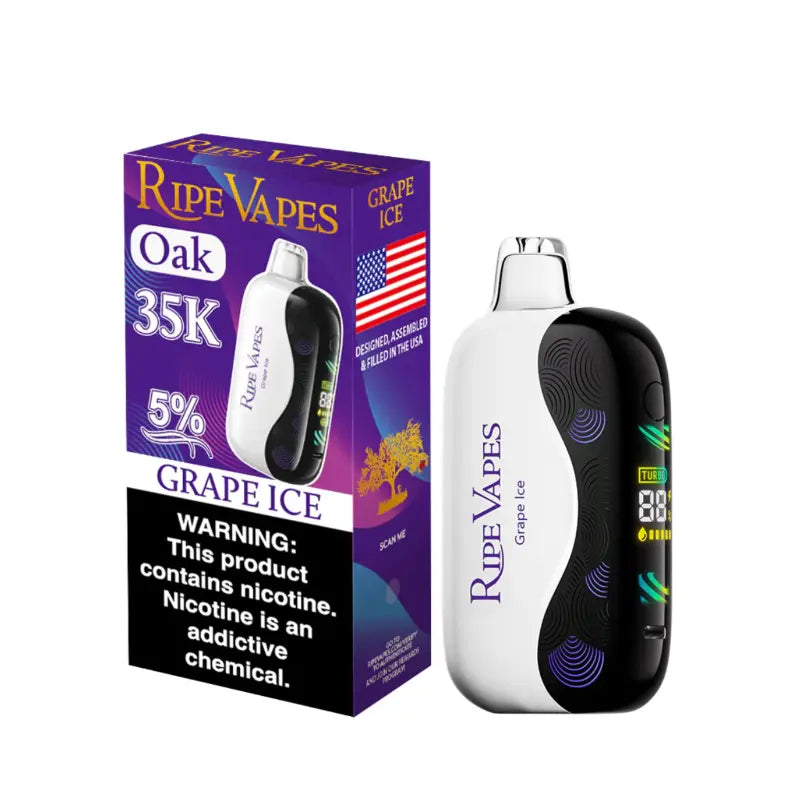 Ripe Vapes Oak 35K Disposable - Grape Ice 