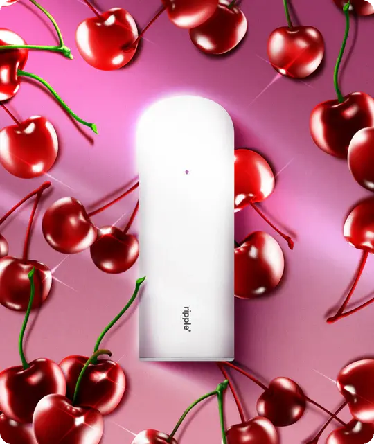 Ripple+ Disposable 1000 - BURST Cherry Zero Nicotine Ripple+ Disposable 1000 - BURST Cherry Zero Nicotine