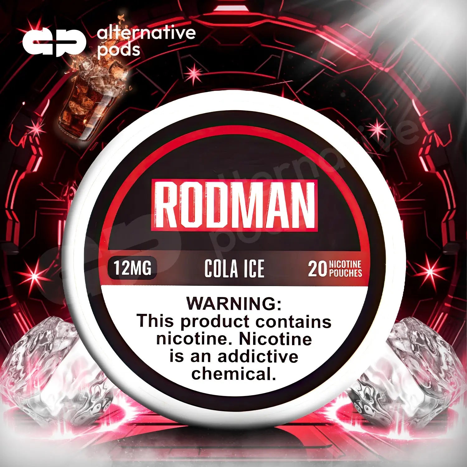 Rodman Nicotine Pouches - Cola Ice 12mg