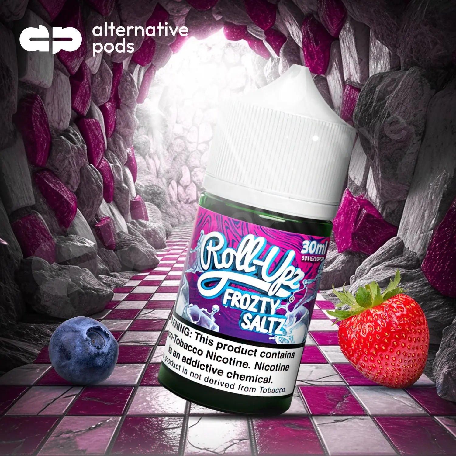 Roll Upz Frozty Saltz Synthetic Nicotine Salt E-Liquid 30ML - Alternative pods | Online Vape & Smoke Shop