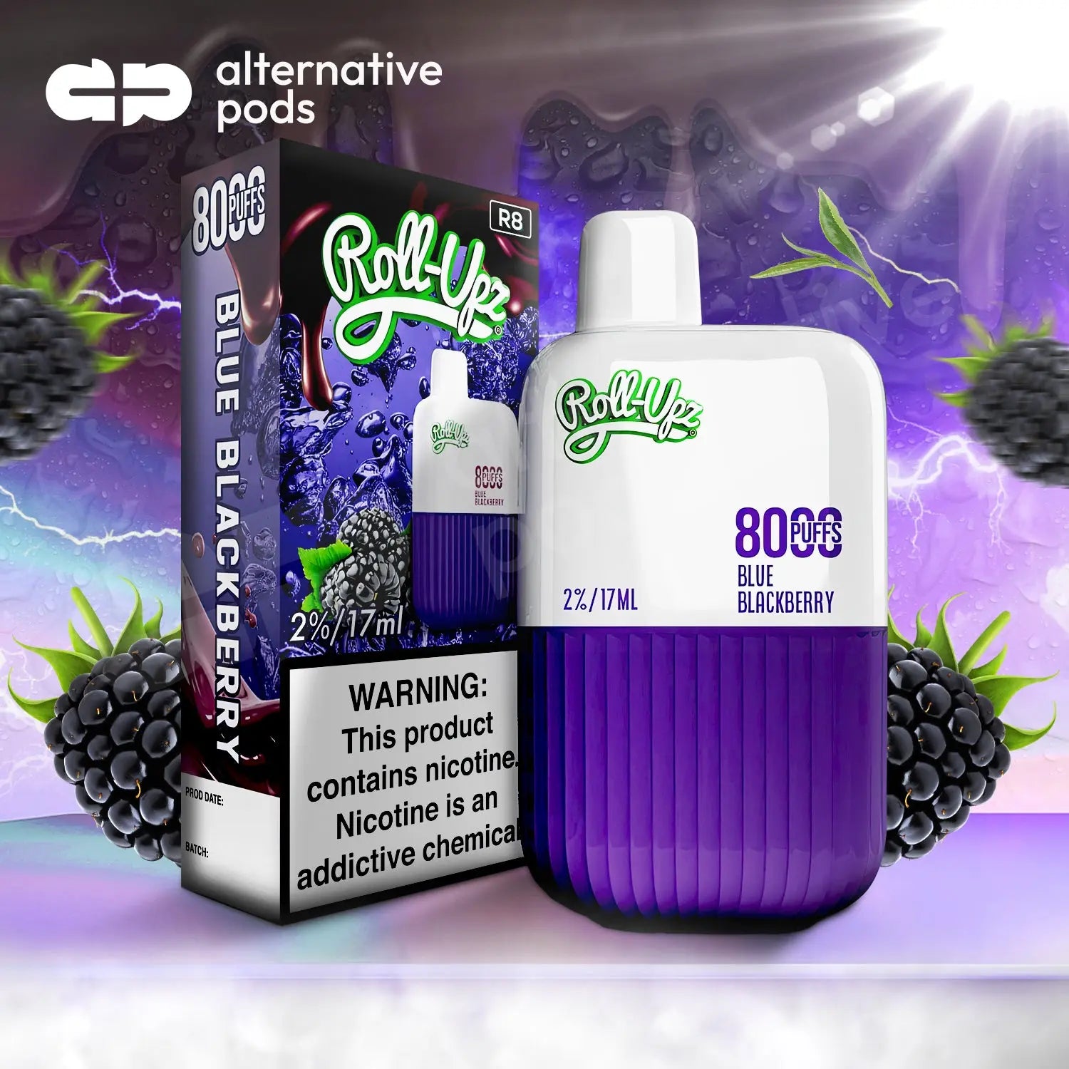 Roll-Upz R8000 Disposable 2% - Alternative pods | Online Vape & Smoke Shop