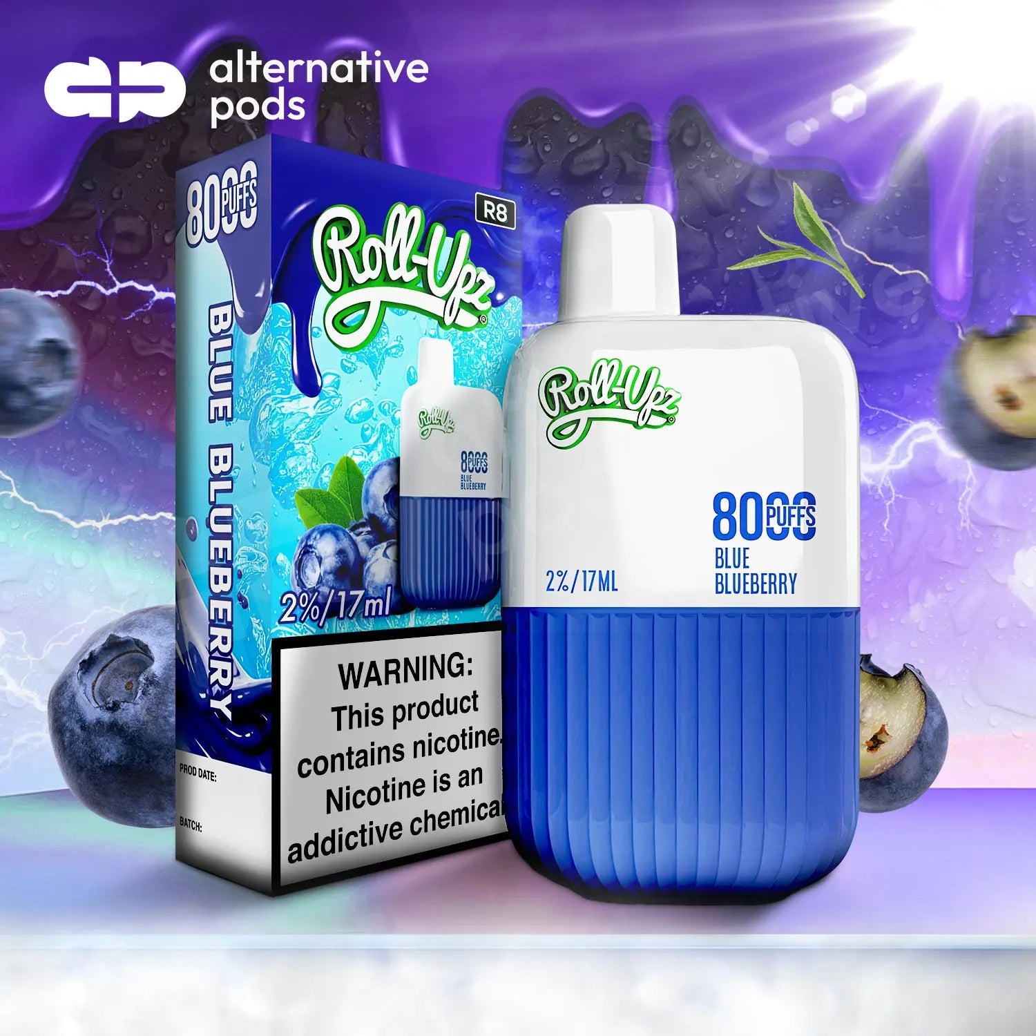 Roll-Upz R8000 Disposable 5% - Alternative pods | Online Vape & Smoke Shop