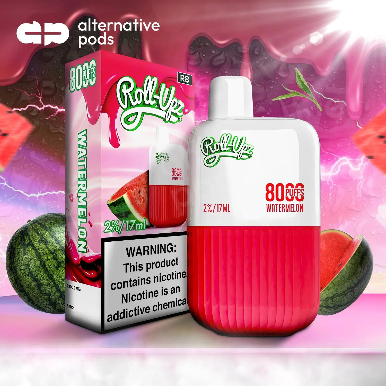 Roll-Upz R8000 Disposable 5% - Alternative pods | Online Vape & Smoke Shop