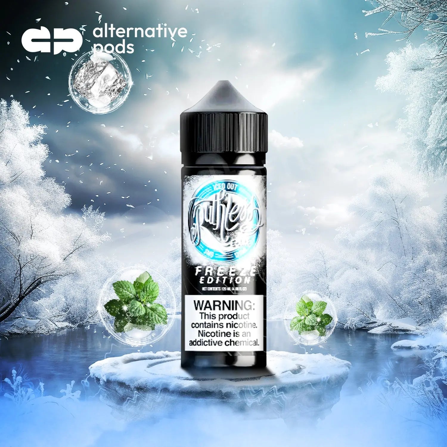 Ruthless Freeze Synthetic Nicotine E-Liquid 120ML Ruthless - Iced Out 