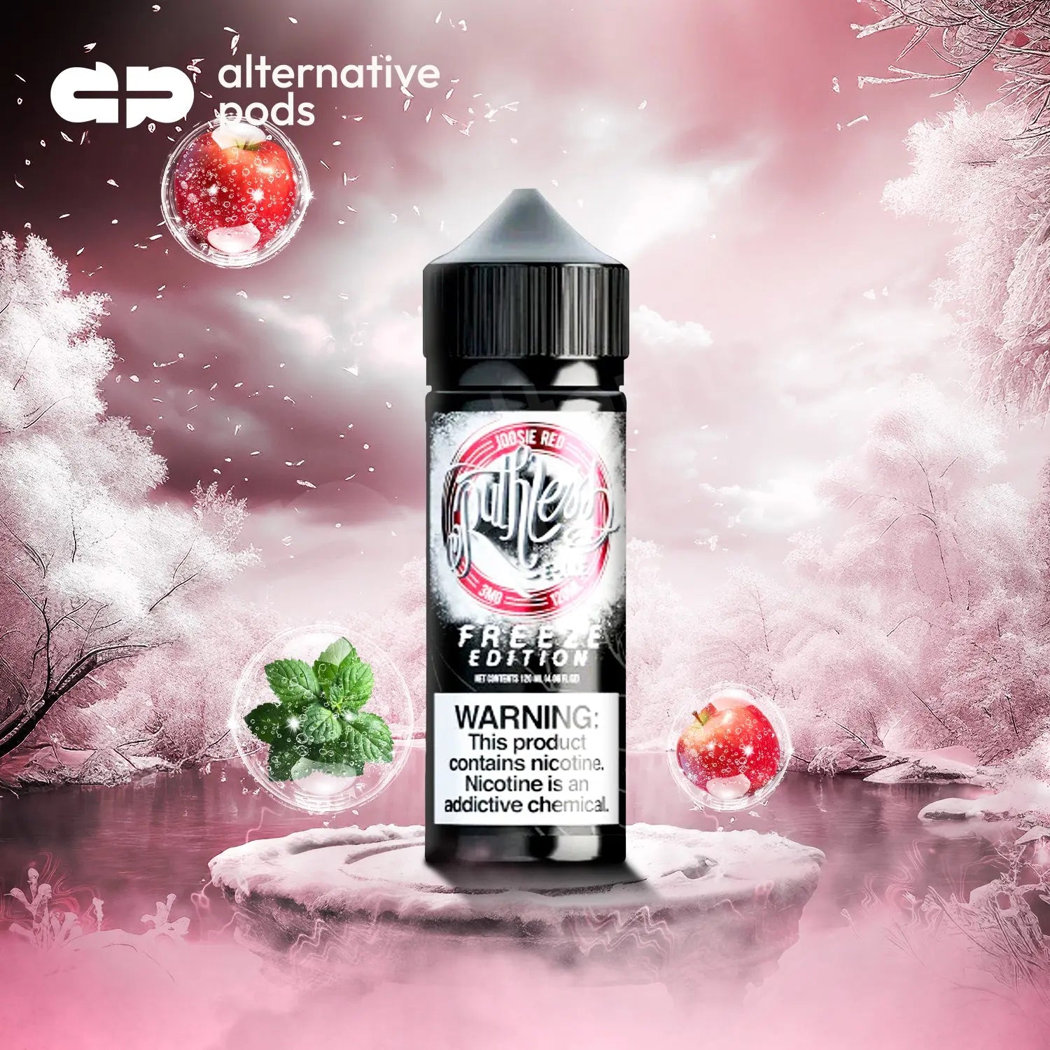 Ruthless Freeze Synthetic Nicotine E-Liquid 120ML Ruthless - Joosie Red 