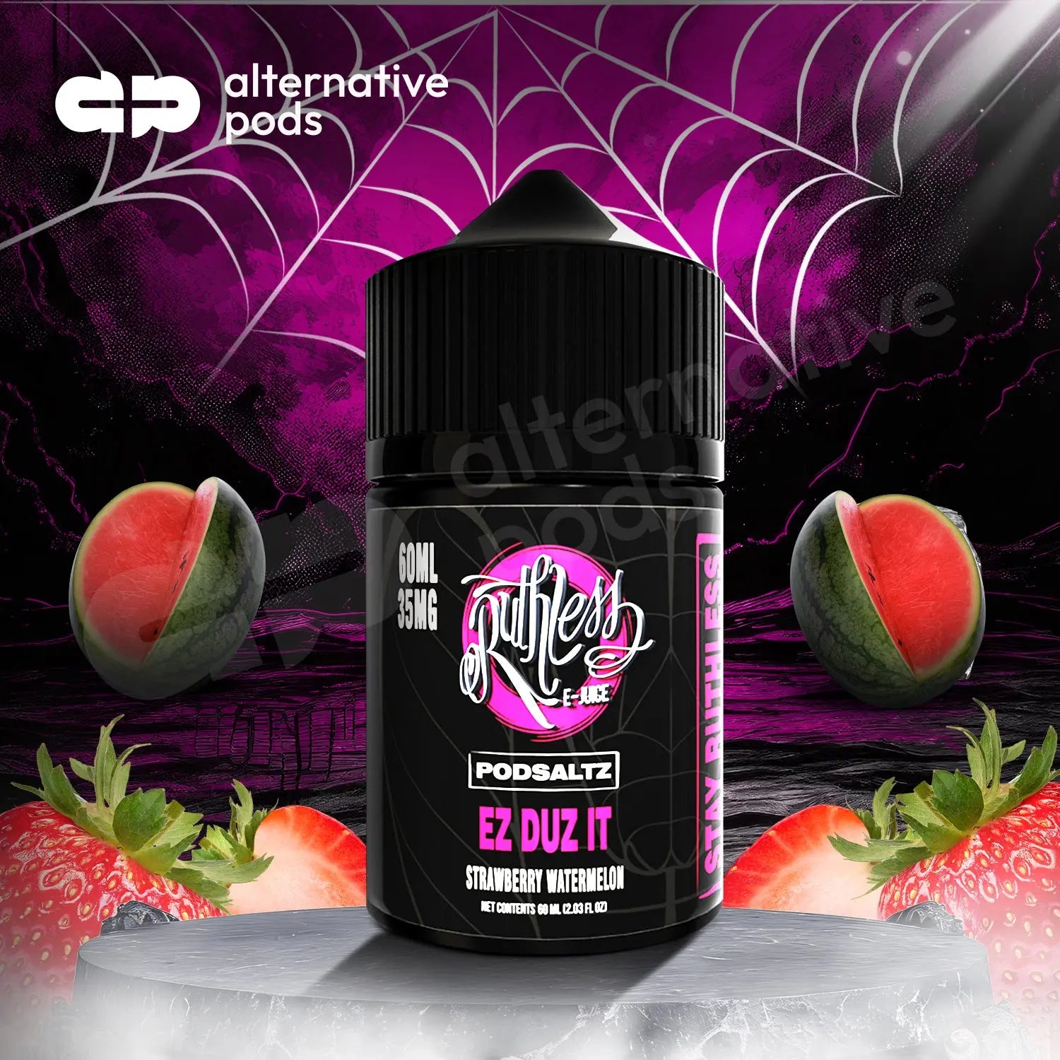 Ruthless Podsaltz Nicotine E-Liquid 60ML - Ez Duz It 