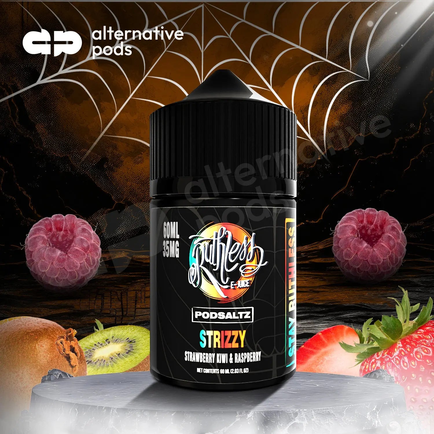 Ruthless Podsaltz Nicotine E-Liquid 60ML - Strizzy 