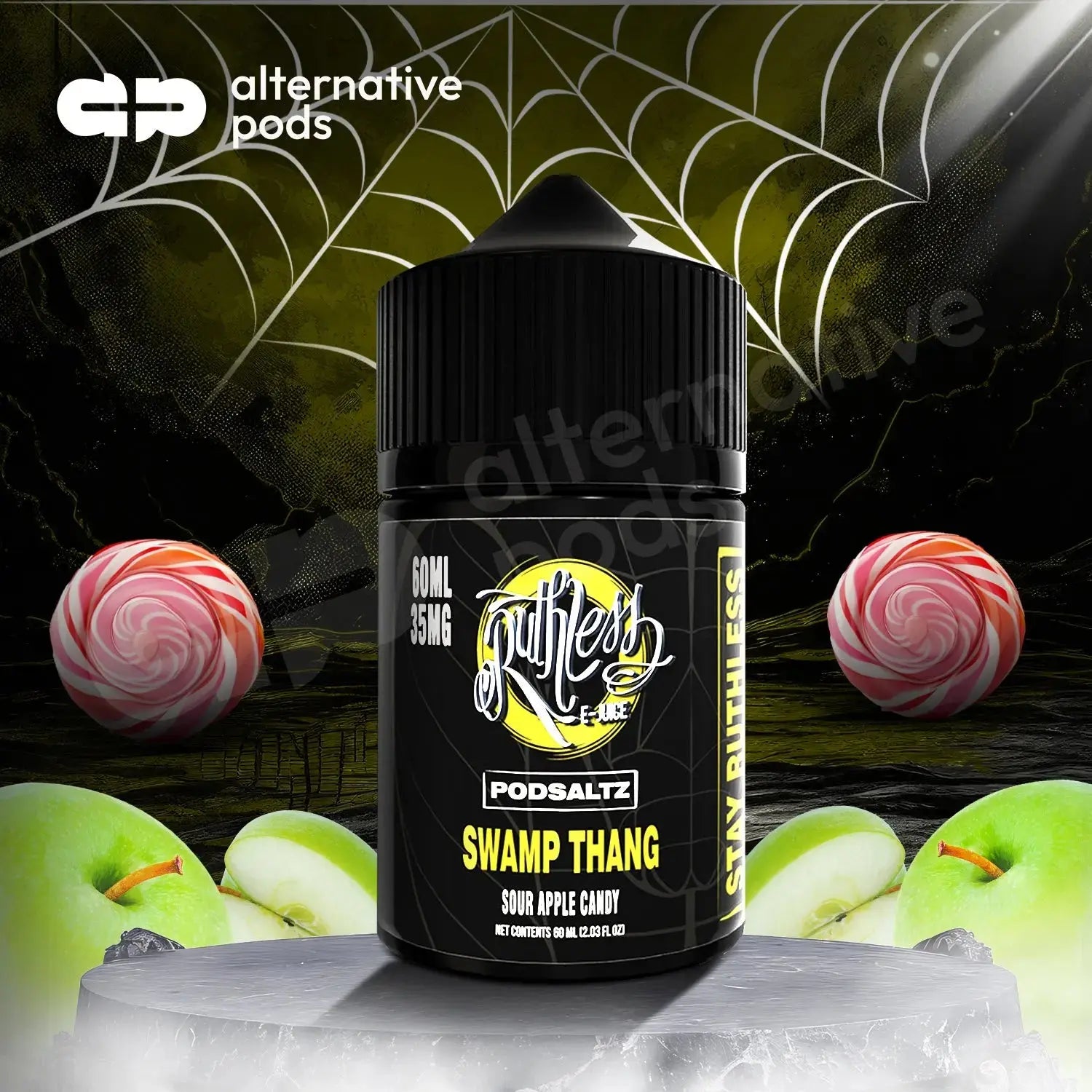 Ruthless Podsaltz Nicotine E-Liquid 60ML - Swamp Thang 