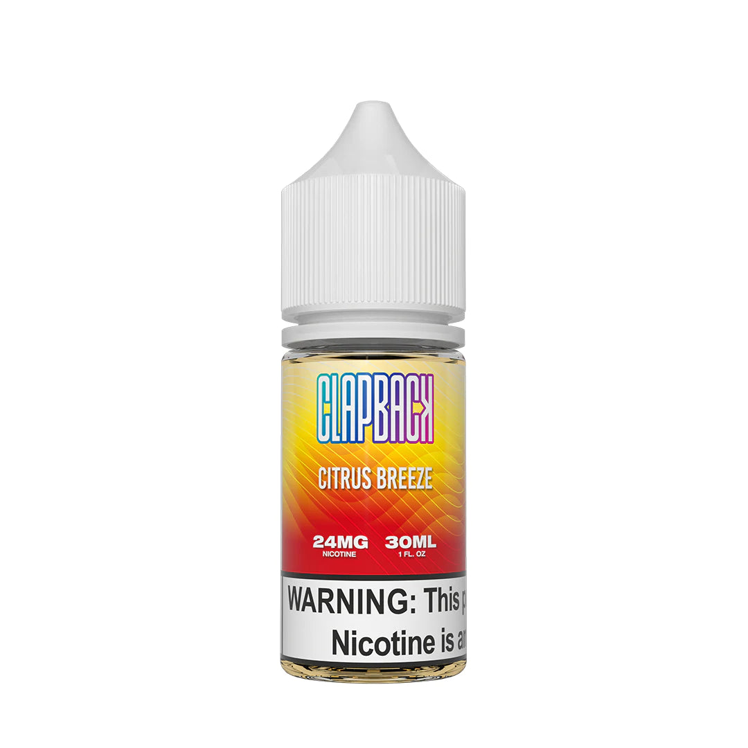 Clapback Nicotine Salt E-Liquid 30ML Citrus Breeze