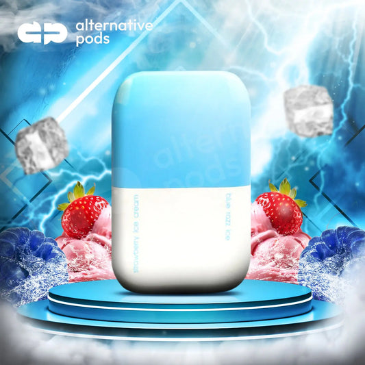 SEA Split Dual Disposable Vape - Strawberry Ice Cream Blue Razz Ice