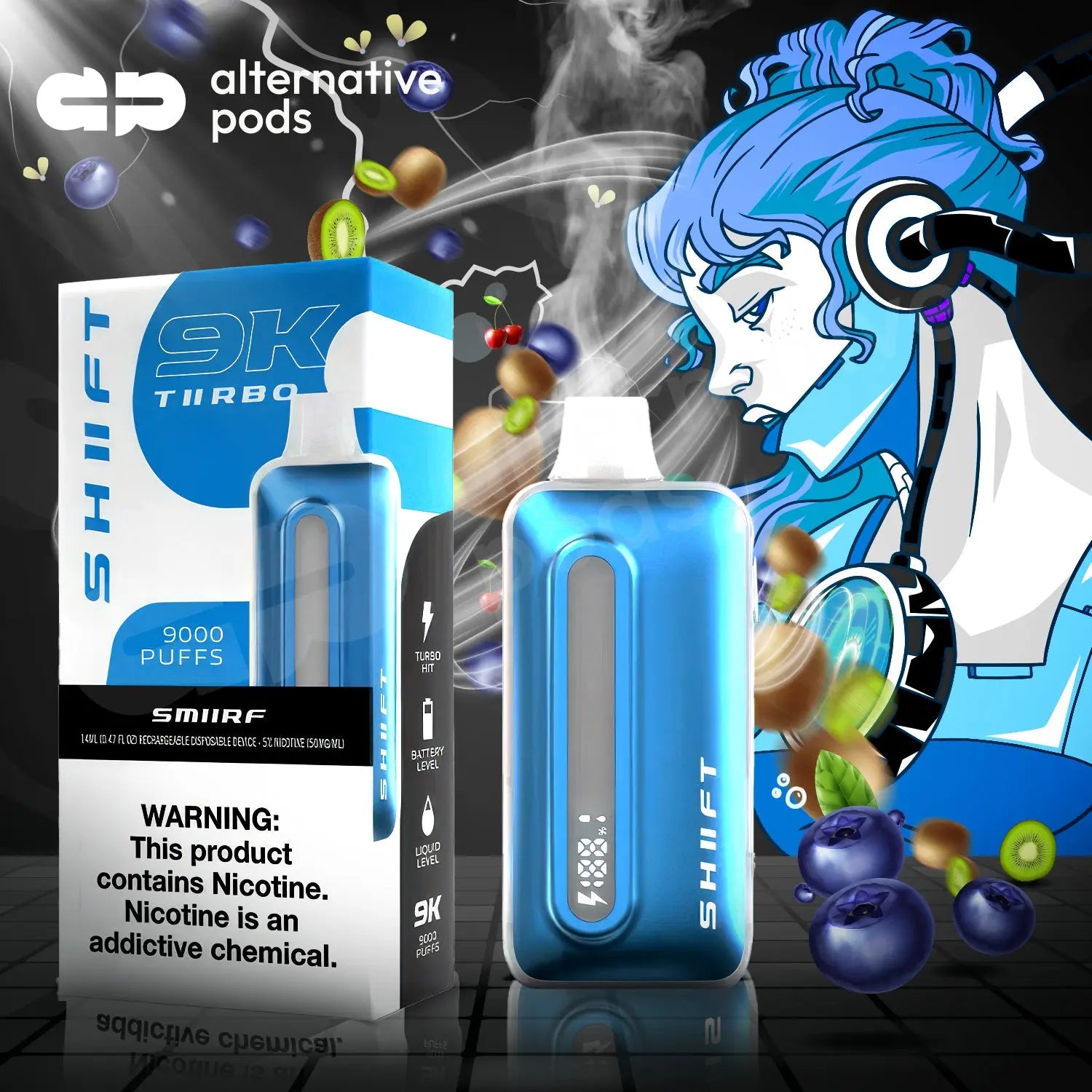 SHIIFT TIIRBO 9000 - Alternative pods | Online Vape & Smoke Shop