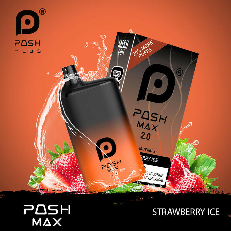 POSH MAX 2.0 5200 DISPOSABLE-STRAWBERRY ICE