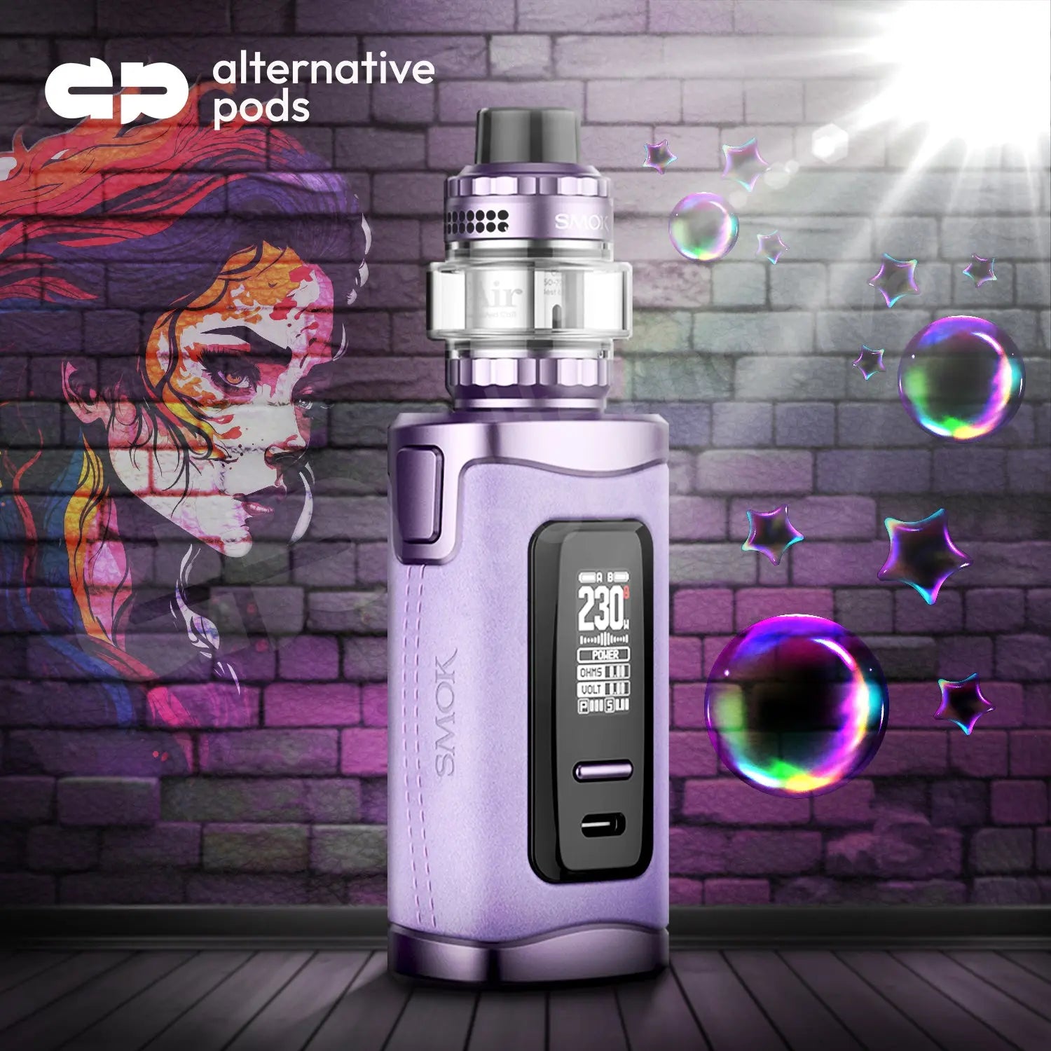 SMOK MORPH 3 Dual External 18650 Starter Kit With 5ML T-Air Subtank