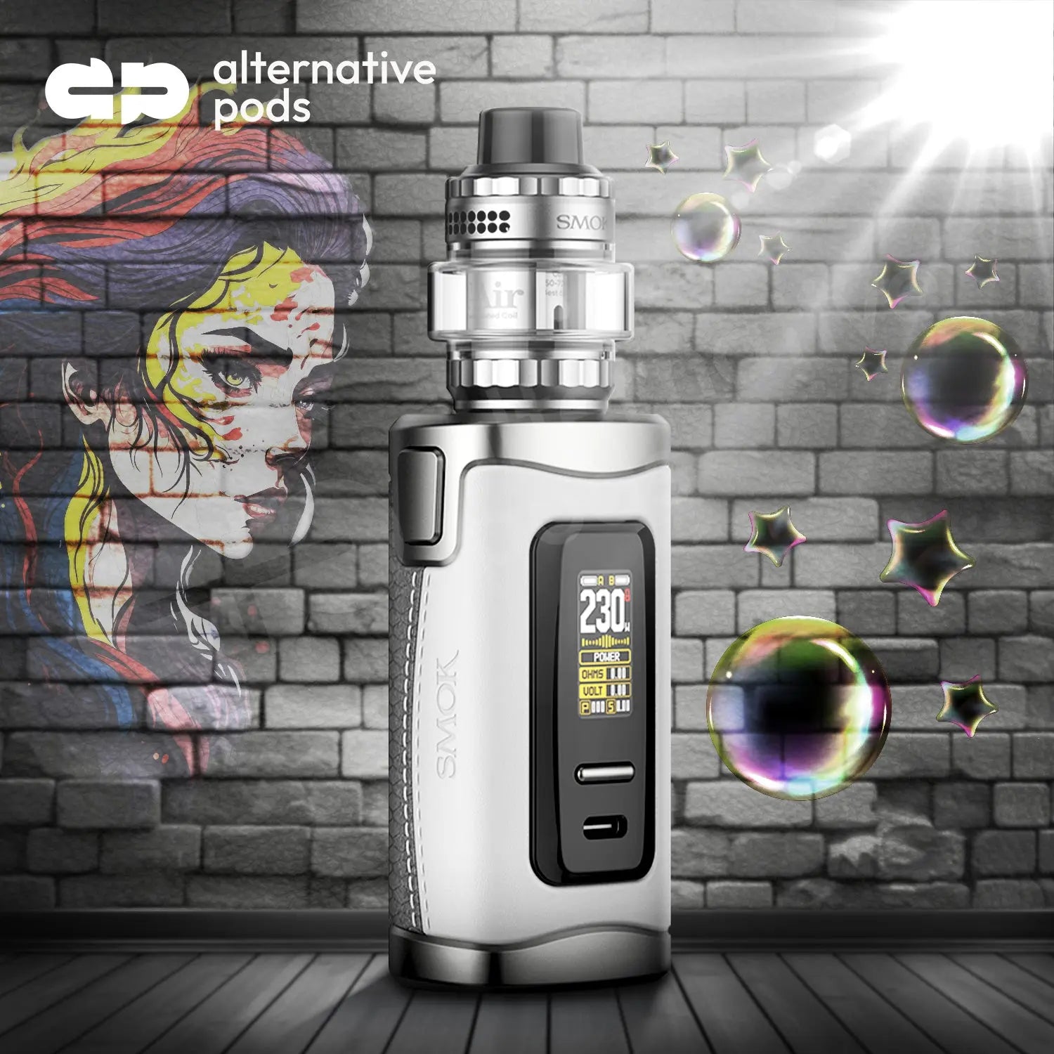 SMOK MORPH 3 Dual External 18650 Starter Kit With 5ML T-Air Subtank