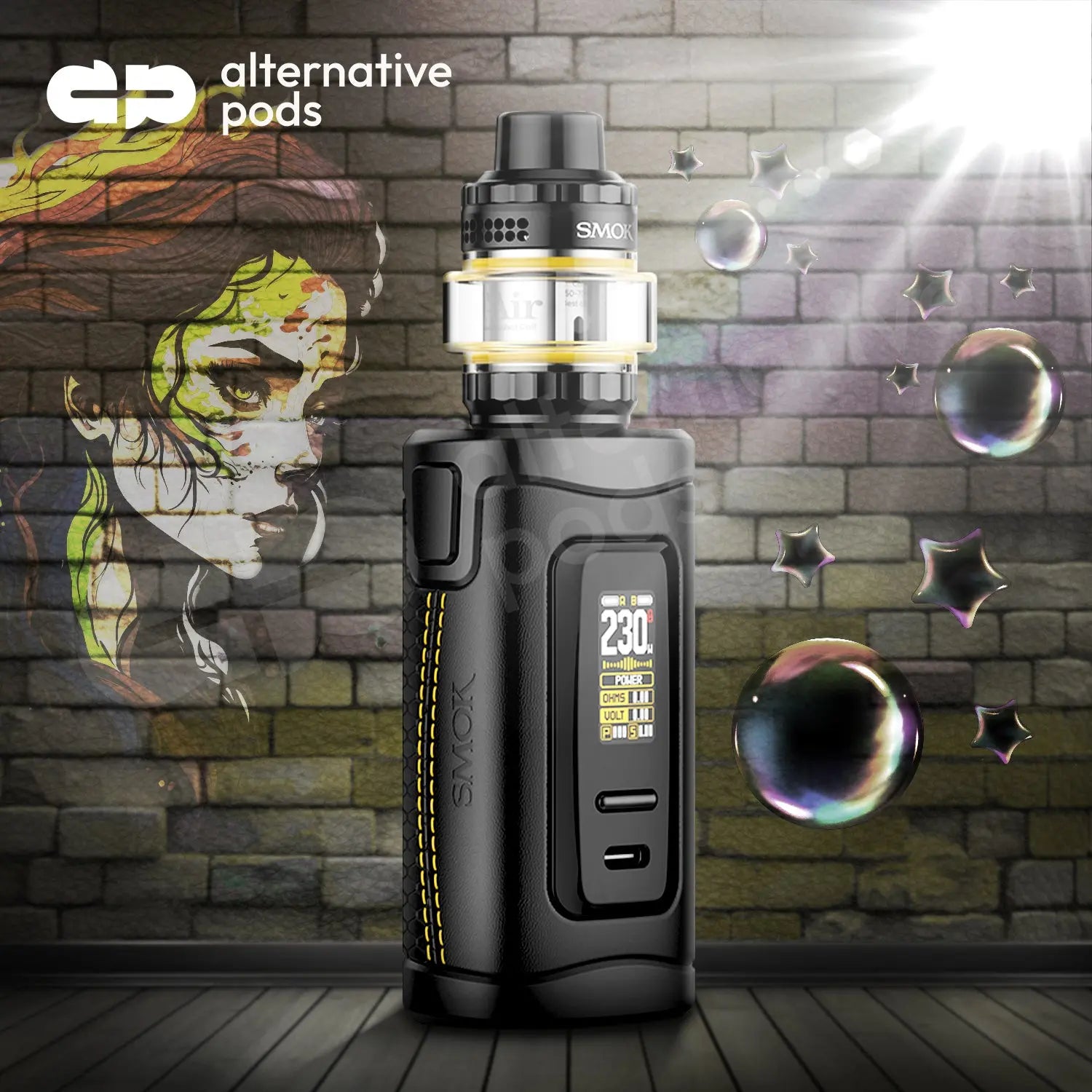 SMOK MORPH 3 Dual External 18650 Starter Kit With 5ML T-Air Subtank