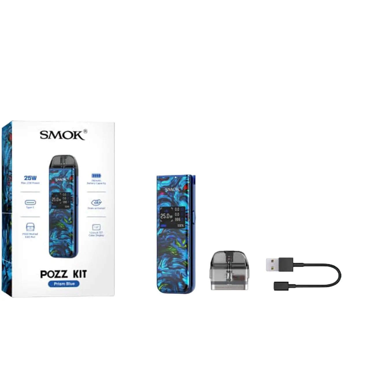 SMOK Pozz Kit 700mAh Pod System Starter Kit With 2ML Refillable Pod SMOK Pozz Kit 700mAh Pod System Starter Kit With 2ML Refillable Pod