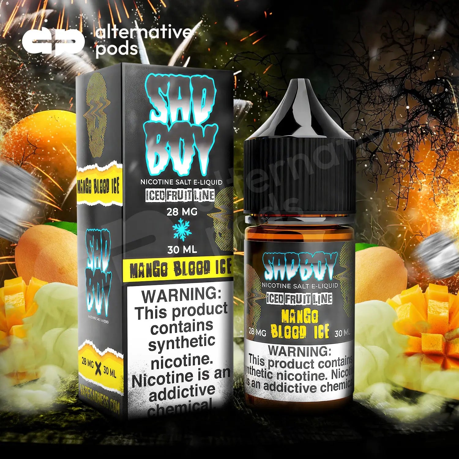 SadBoy Synthetic Nicotine Salt E-Liquid 30ML - Alternative pods | Online Vape & Smoke Shop