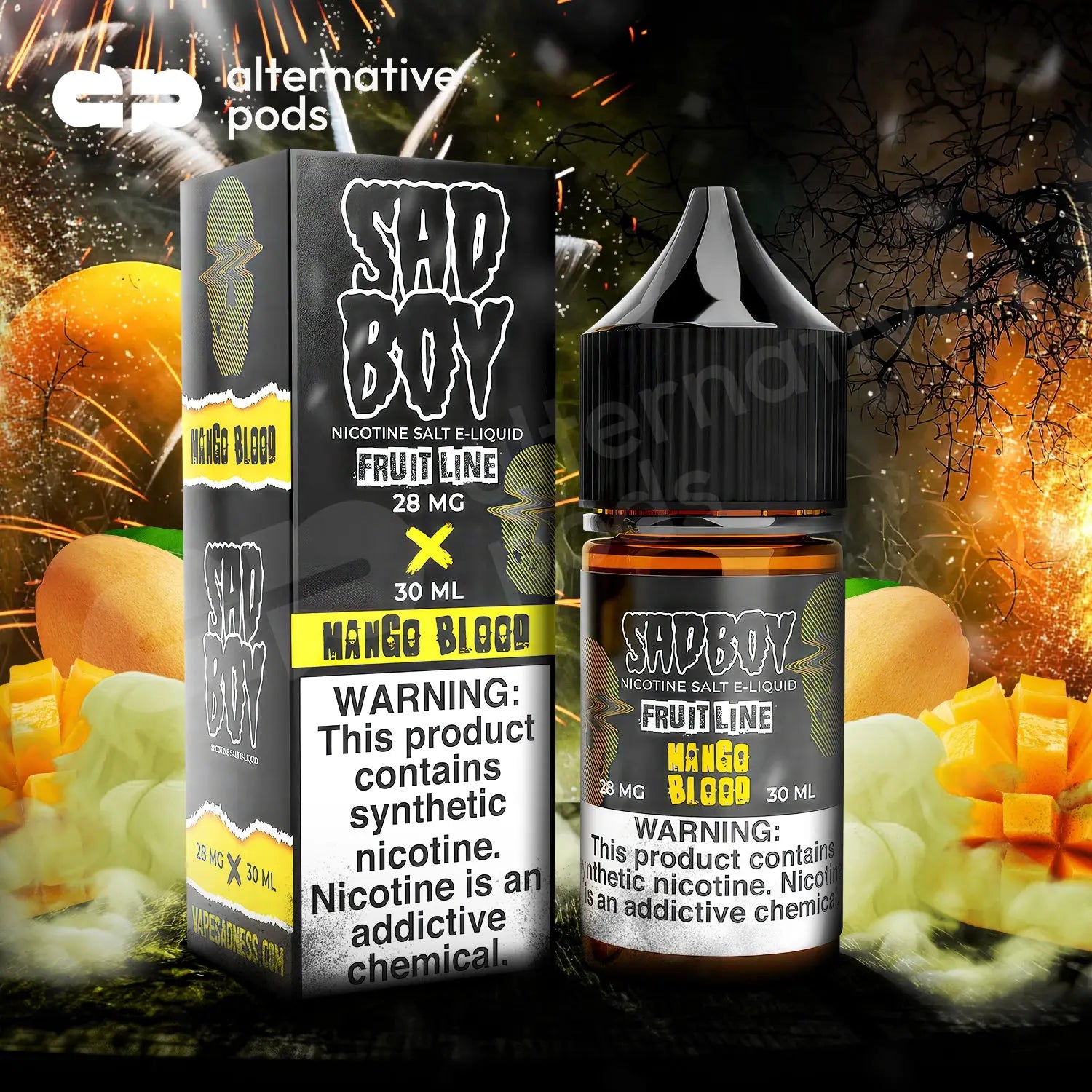SadBoy Synthetic Nicotine Salt E-Liquid 30ML - Alternative pods | Online Vape & Smoke Shop