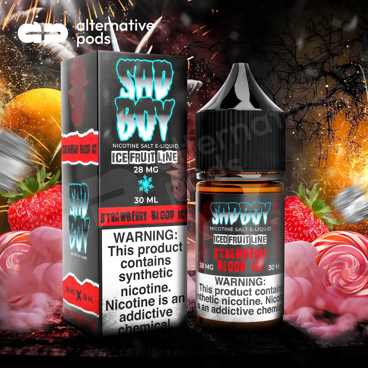 SadBoy Synthetic Nicotine Salt E-Liquid 30ML - Alternative pods | Online Vape & Smoke Shop