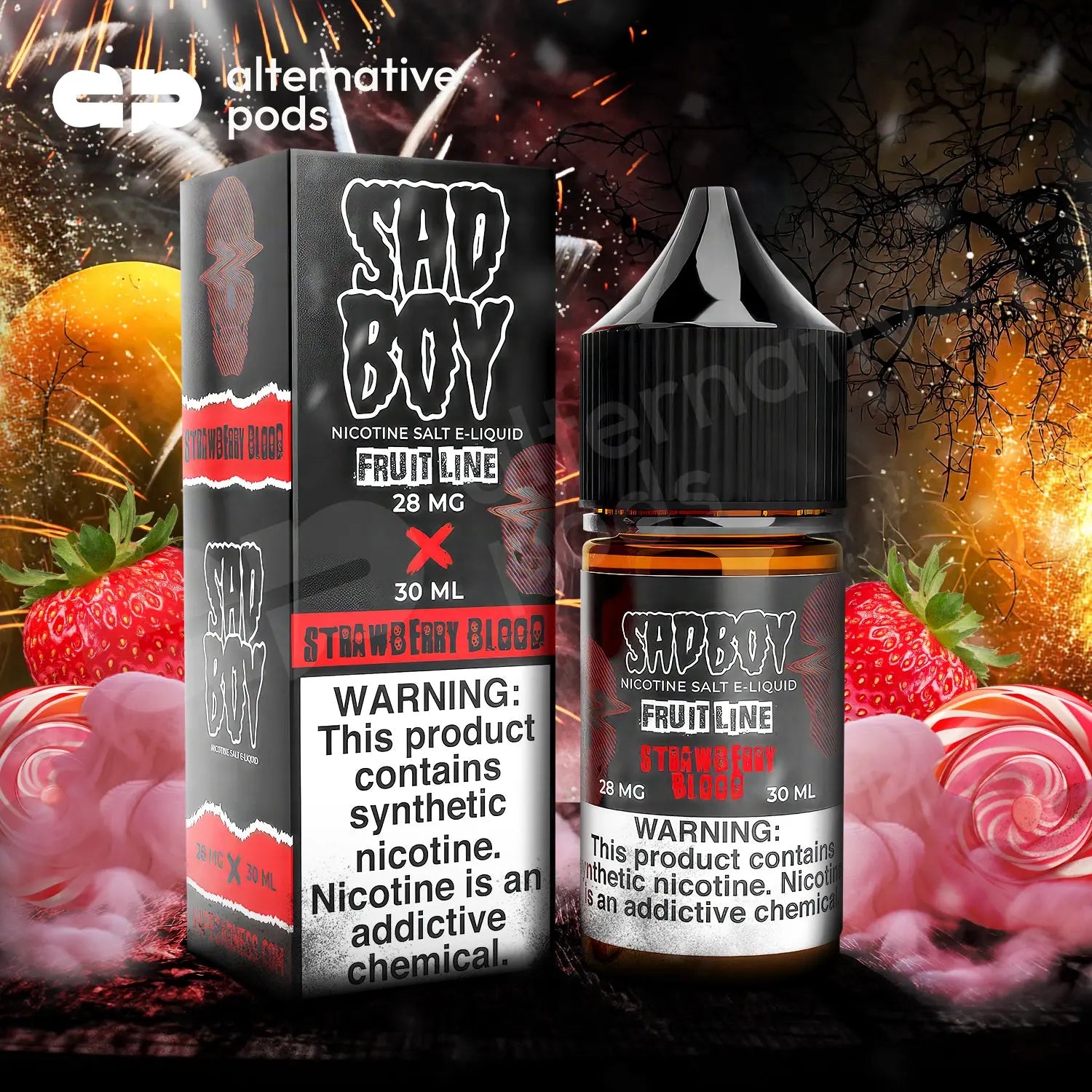 SadBoy Synthetic Nicotine Salt E-Liquid 30ML - Alternative pods | Online Vape & Smoke Shop