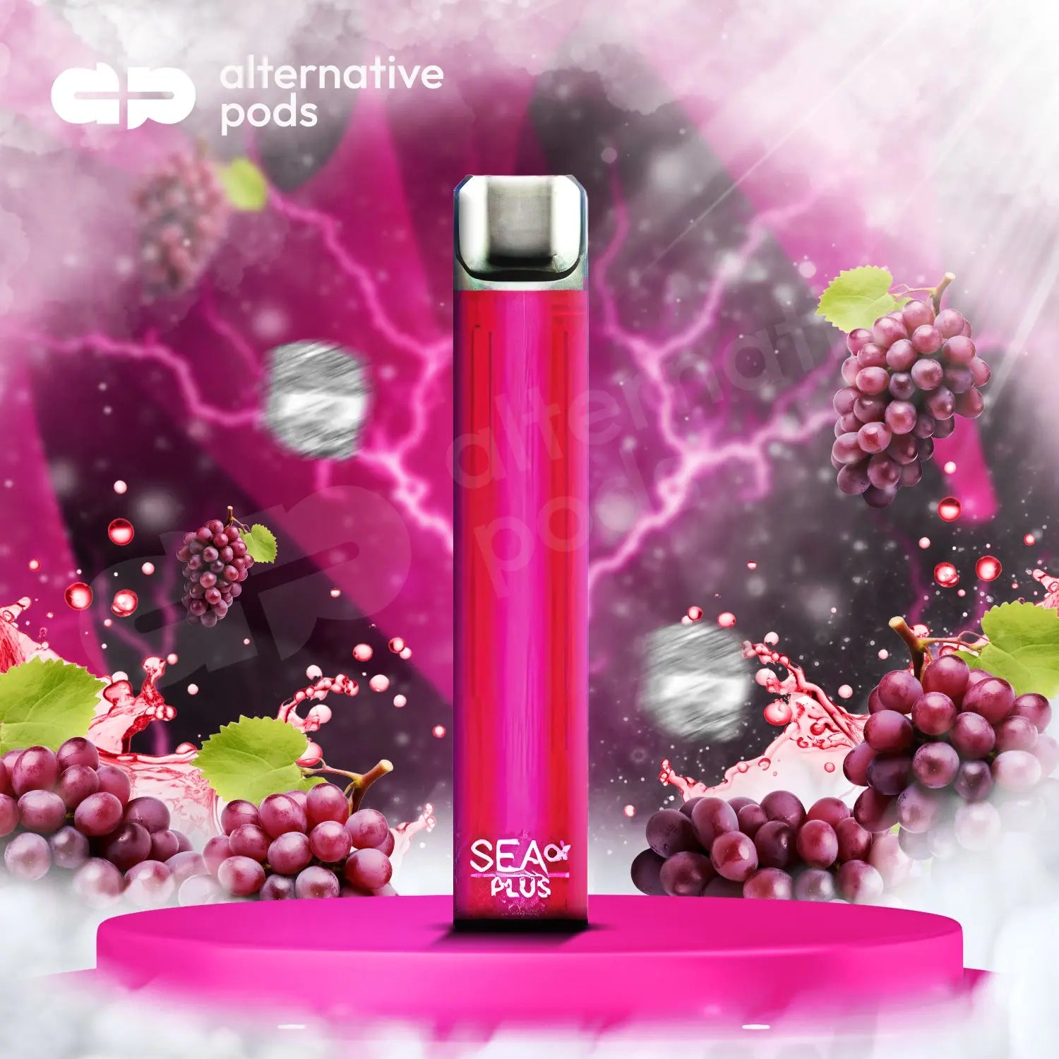 Sea Air Plus Disposable Vape - Grape Ice 