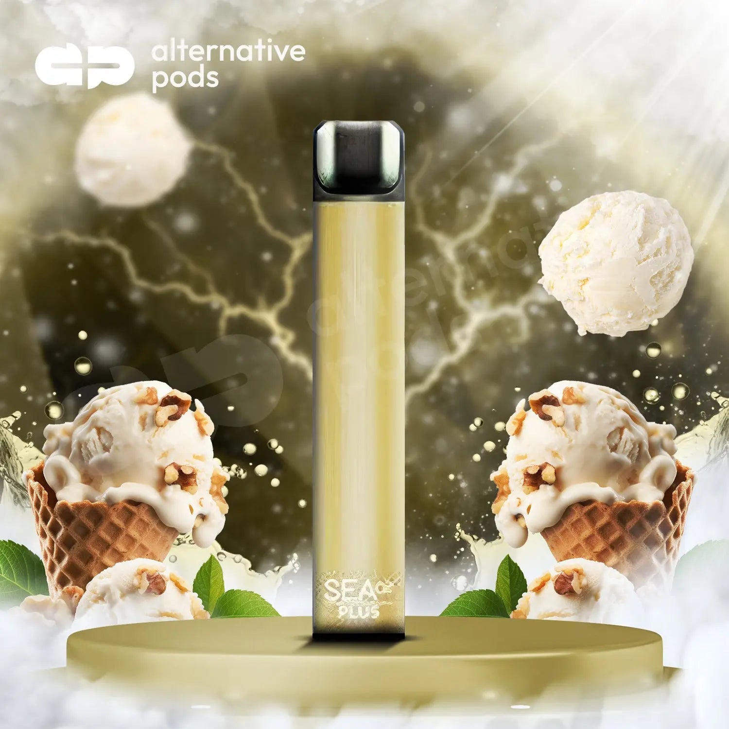 Sea Air Plus Disposable Vape - Vanilla Ice Crem 