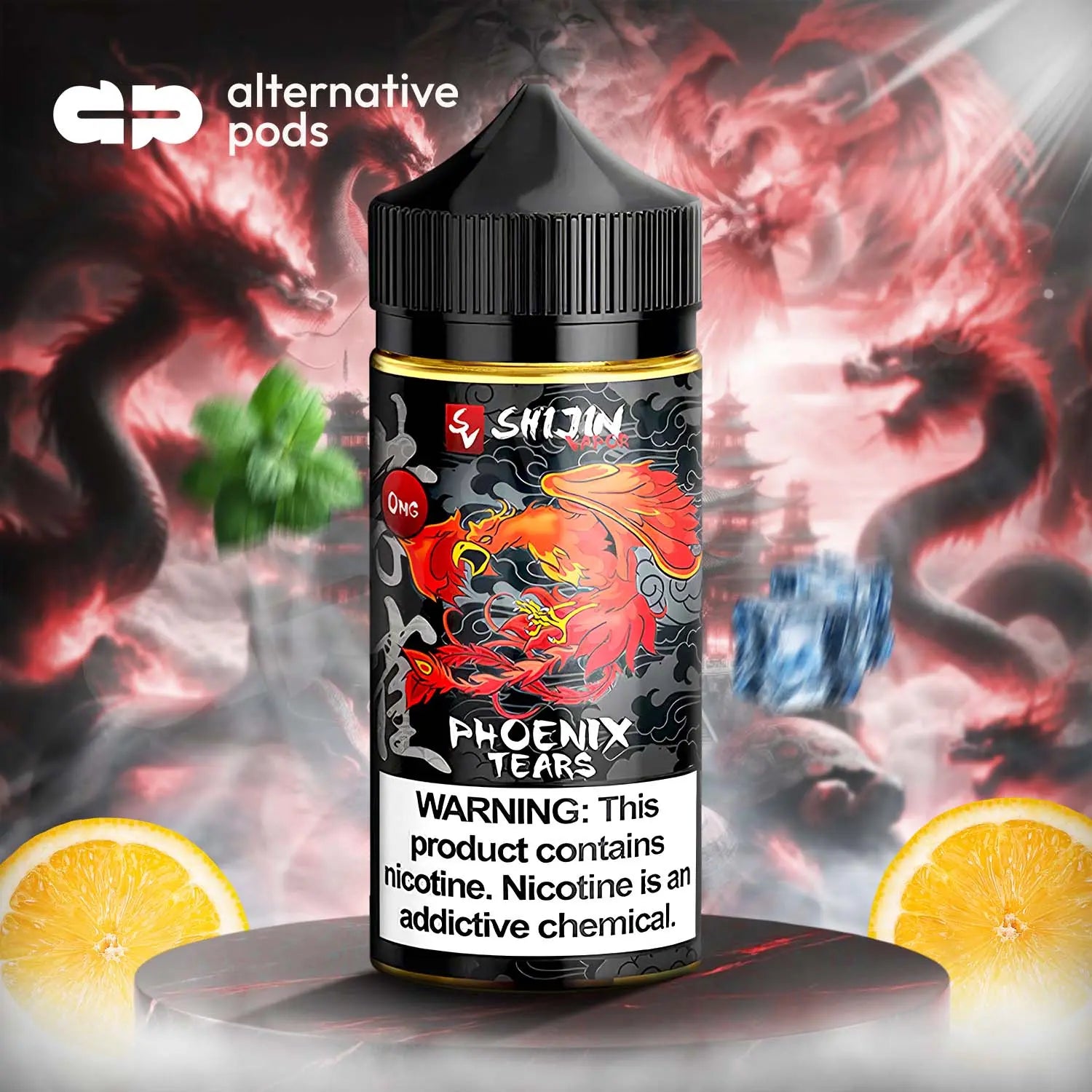 Shijin Vapor Synthetic Nicotine E-Liquid 100ML - Phoenix Tears 