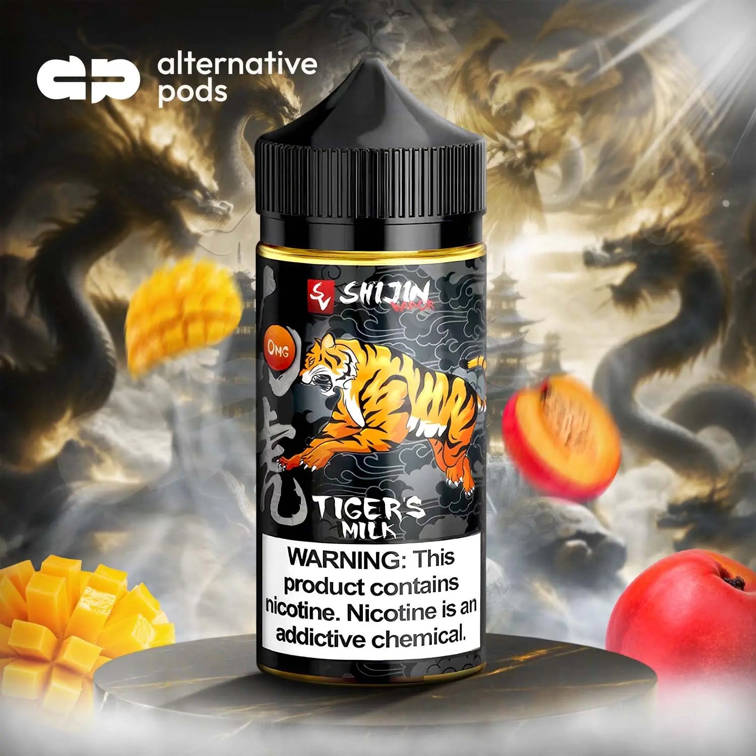 Shijin Vapor Synthetic Nicotine E-Liquid 100ML - Tiger's Milk  