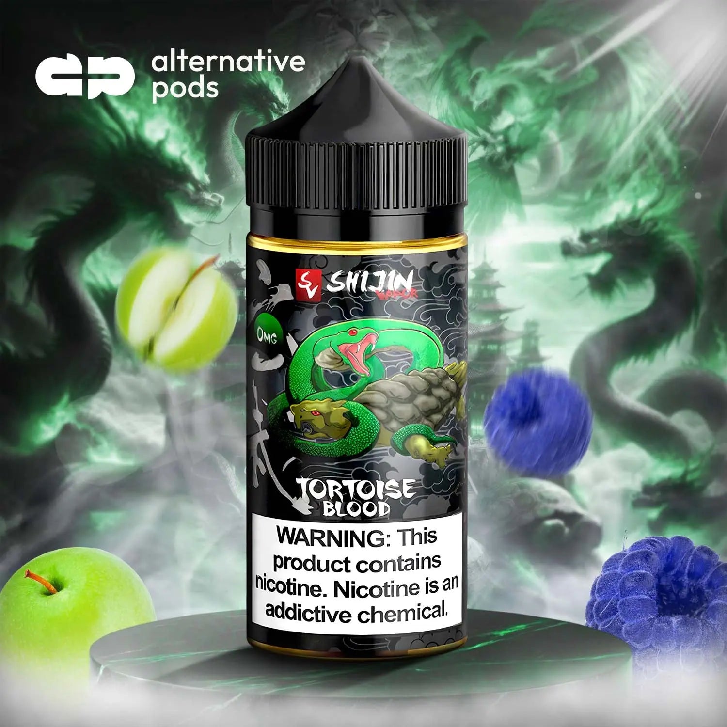 Shijin Vapor Synthetic Nicotine E-Liquid 100ML - Tortoise Blood 