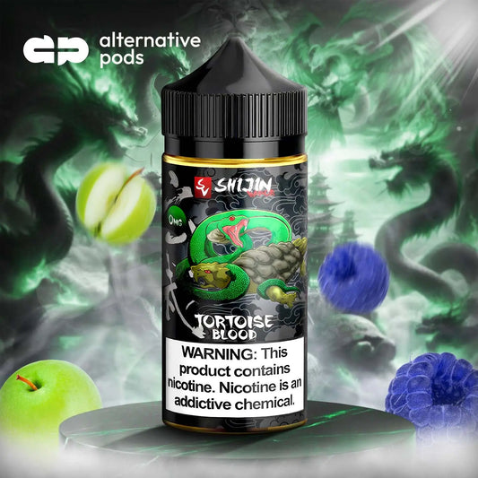 Shijin Vapor Synthetic Nicotine E-Liquid 100ML - Tortoise Blood 