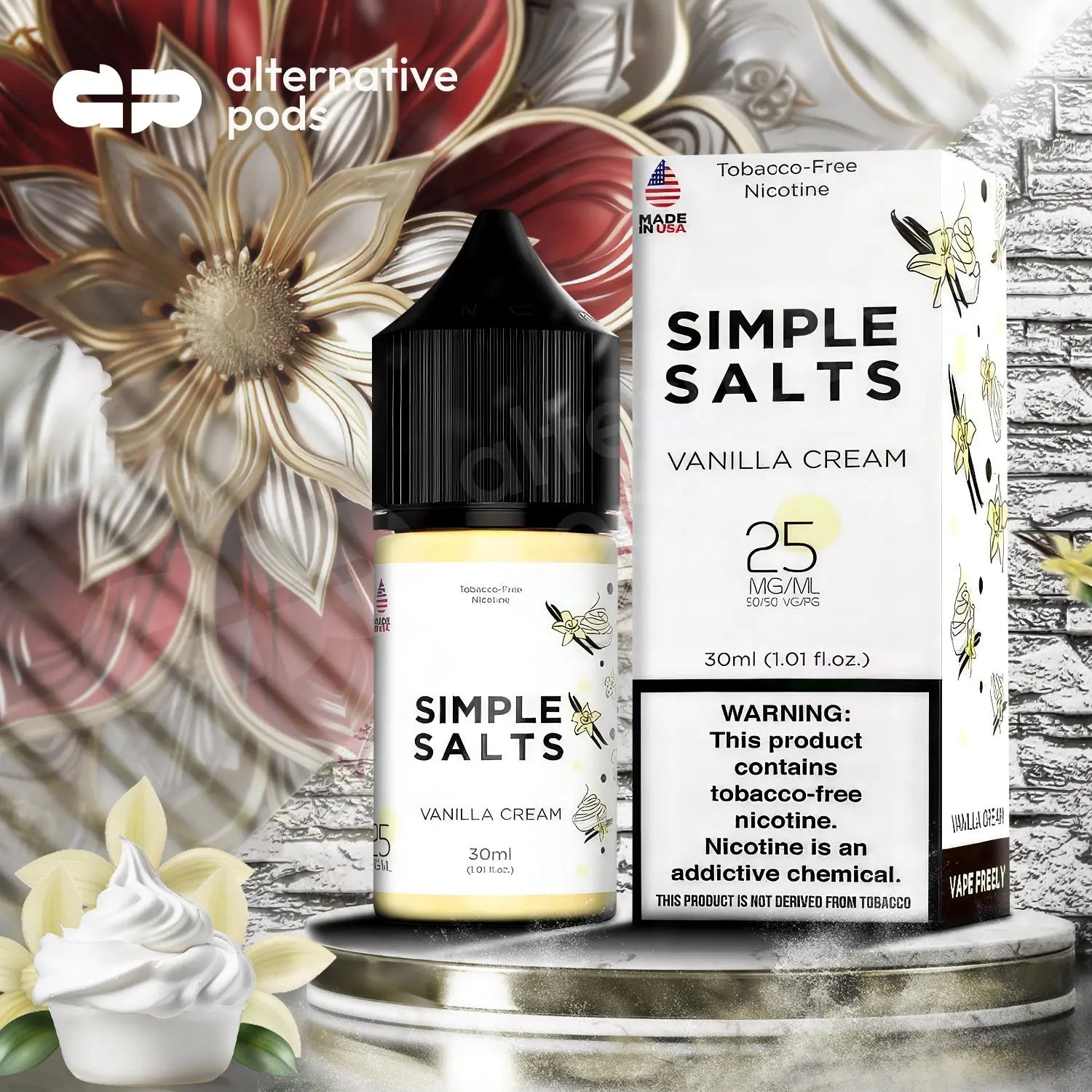 Simple Salts Tobacco Free Nicotine Salt E-Liquid 30ML - Alternative pods | Online Vape & Smoke Shop