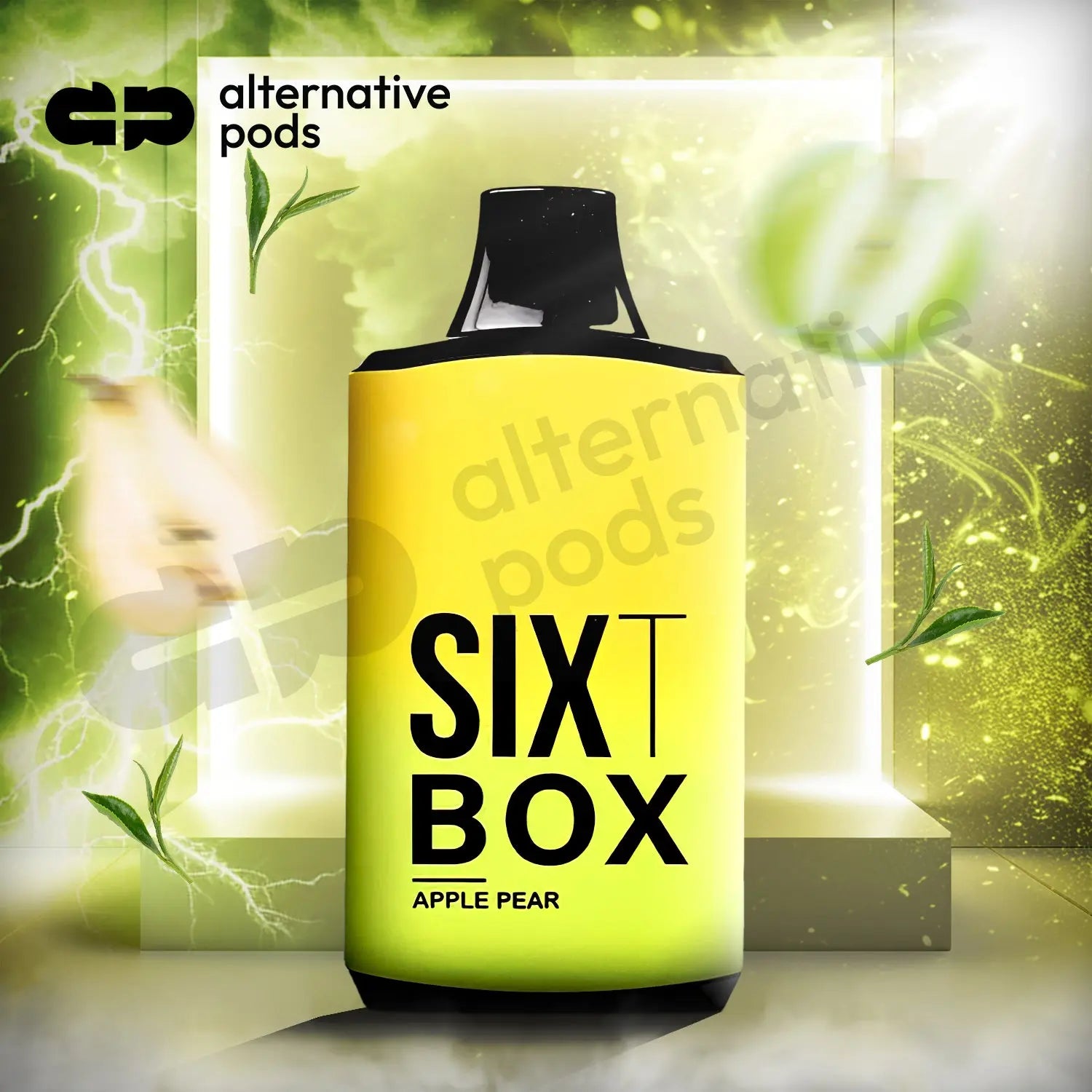 SixT Box 6000 Puffs Disposable Vape - Apple Pear 