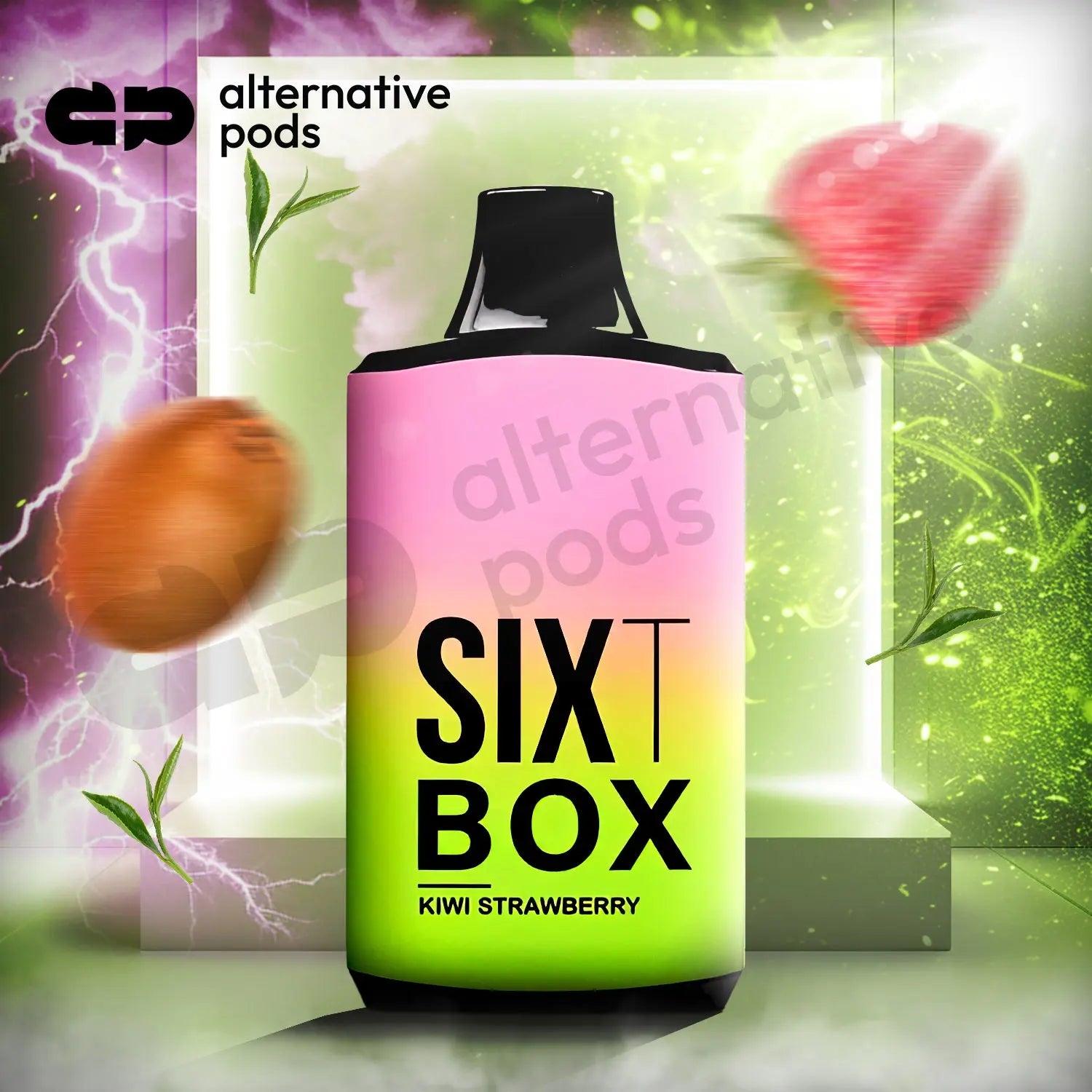 SixT Box 6000 Puffs Disposable Vape SixT - Kiwi Strawberry 