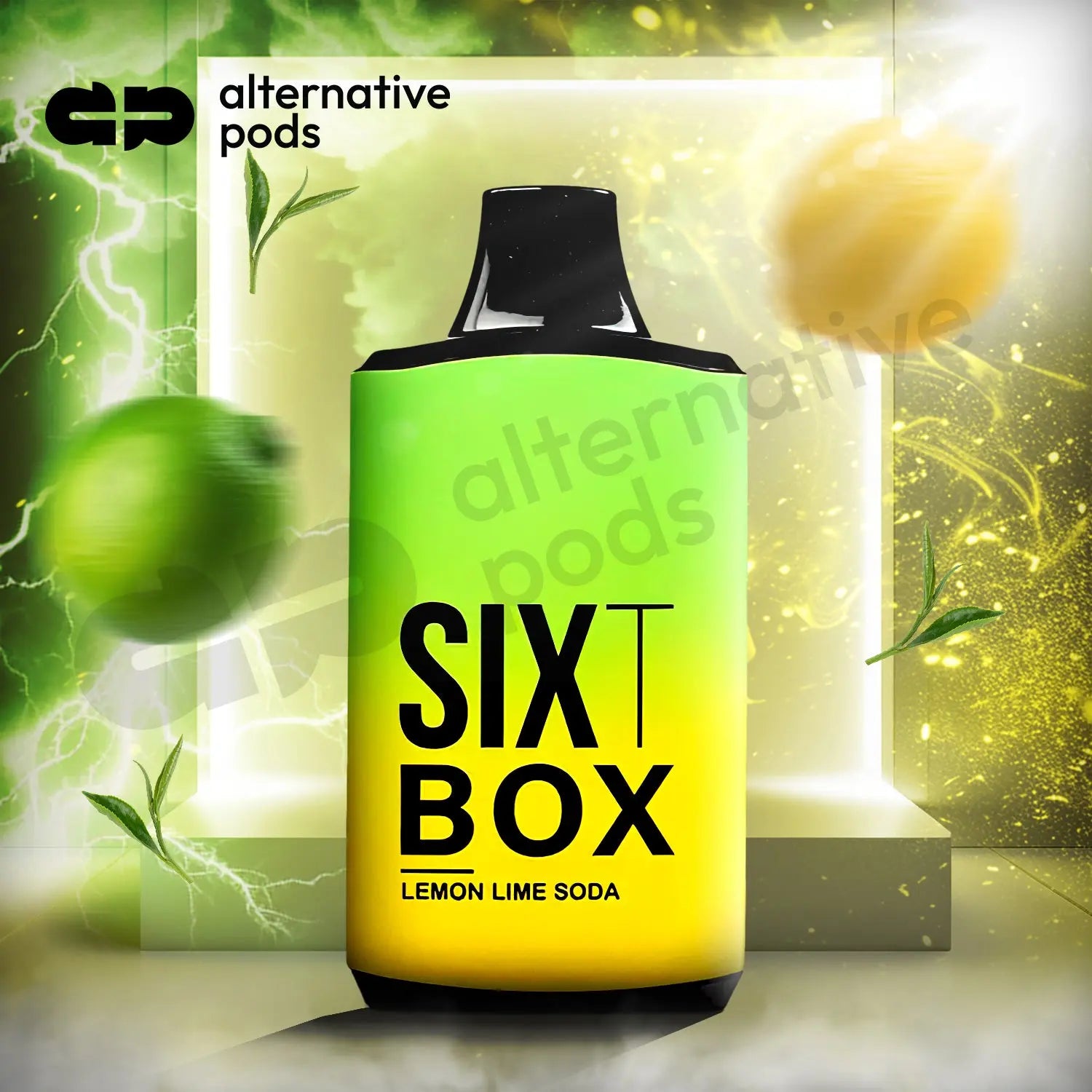 SixT Box 6000 Puffs Disposable Vape SixT - Lemon Lime Soda 