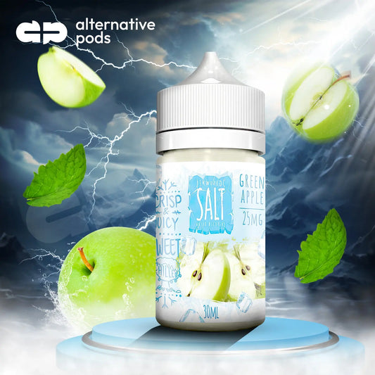 Skwezed E-Liquid Salts Ice Vape Juice - 30ml - Green Apple 