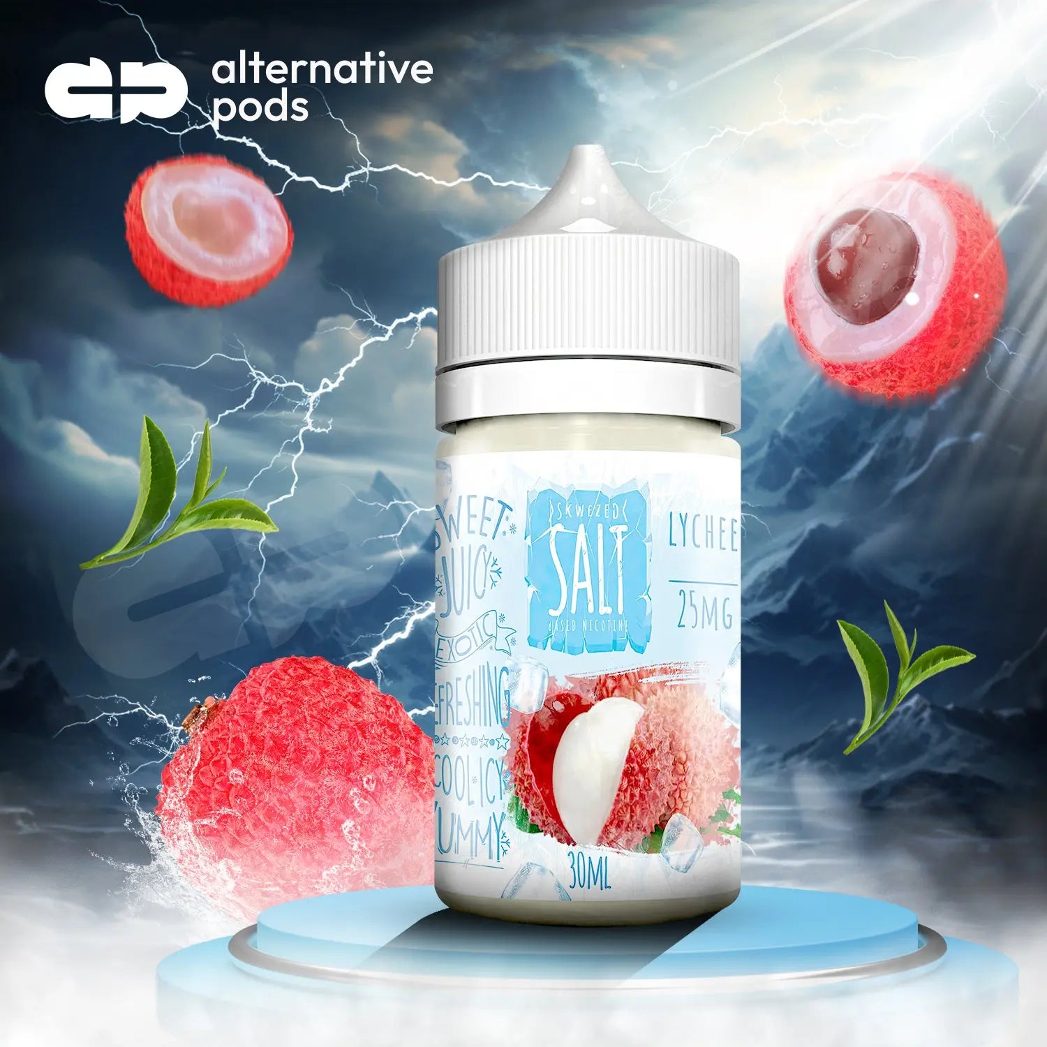 Skwezed E-Liquid Salts Ice Vape Juice - 30ml - Lychee