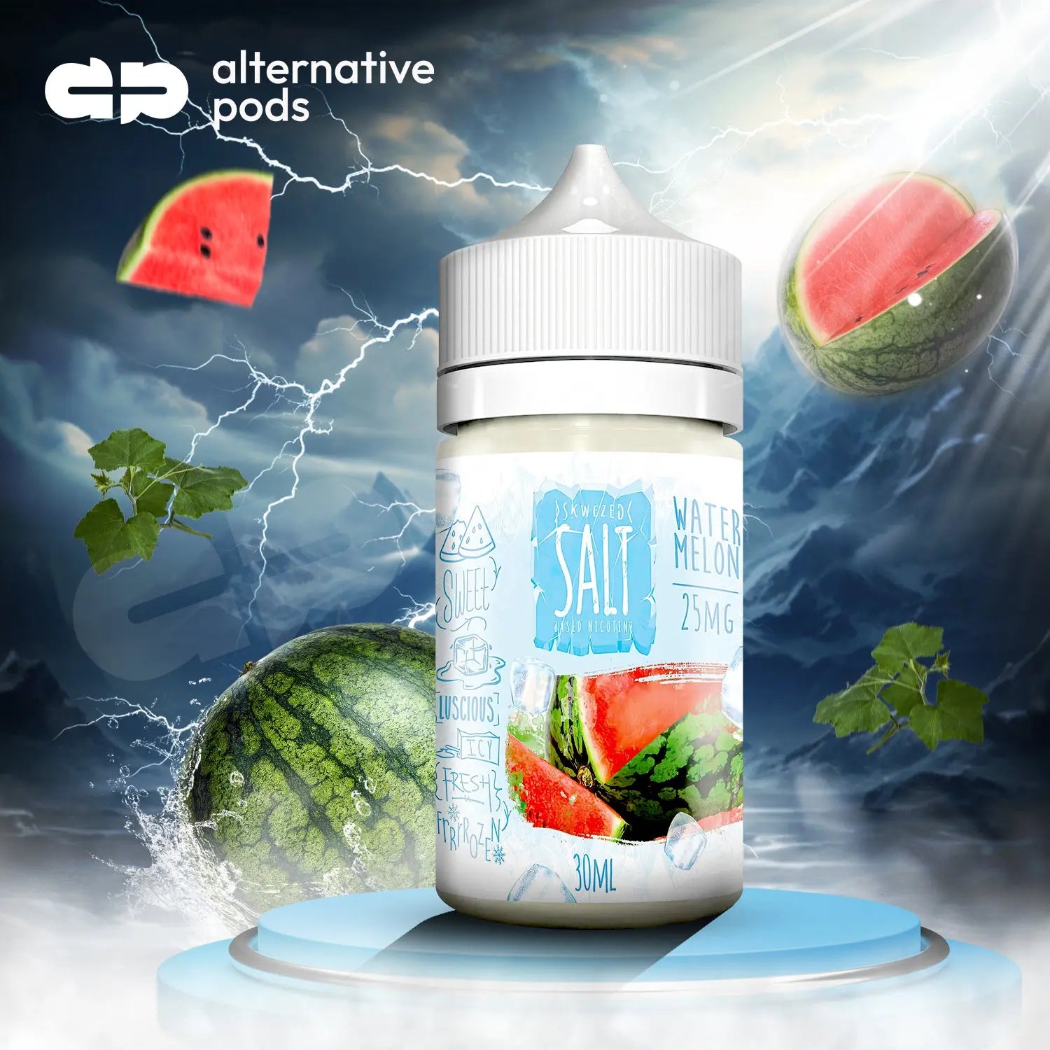 Skwezed E-Liquid Salts Ice Vape Juice - 30ml - Watermelon 